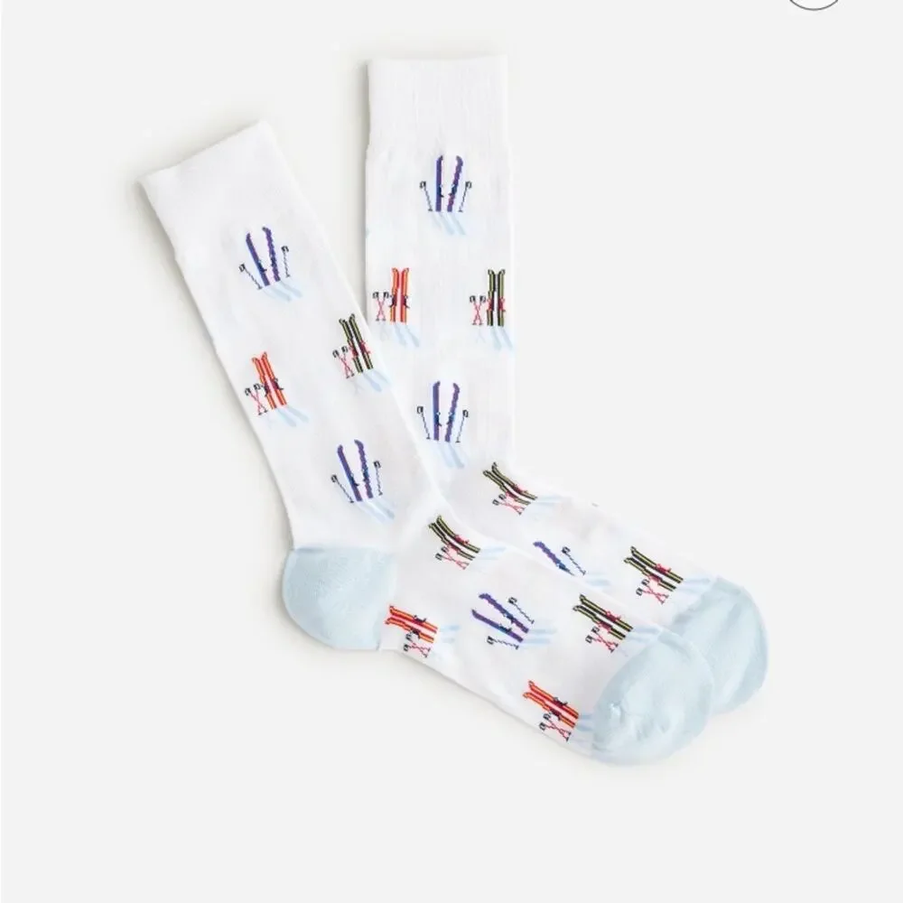 J. Crew ski break socks